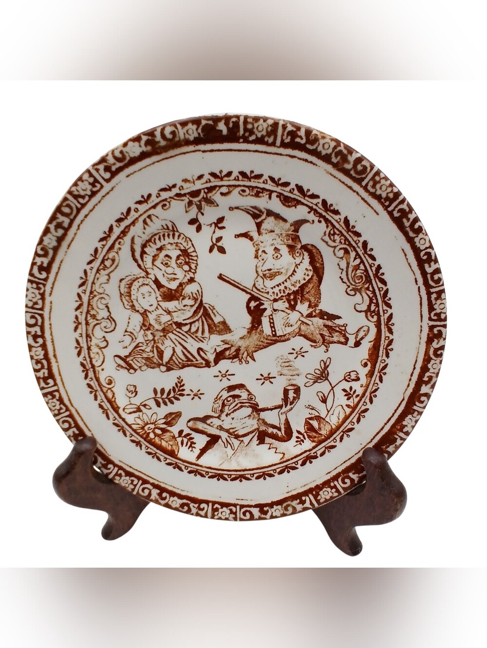 Punch & Judy Staffordshire Chlds Plate Allerton 1880